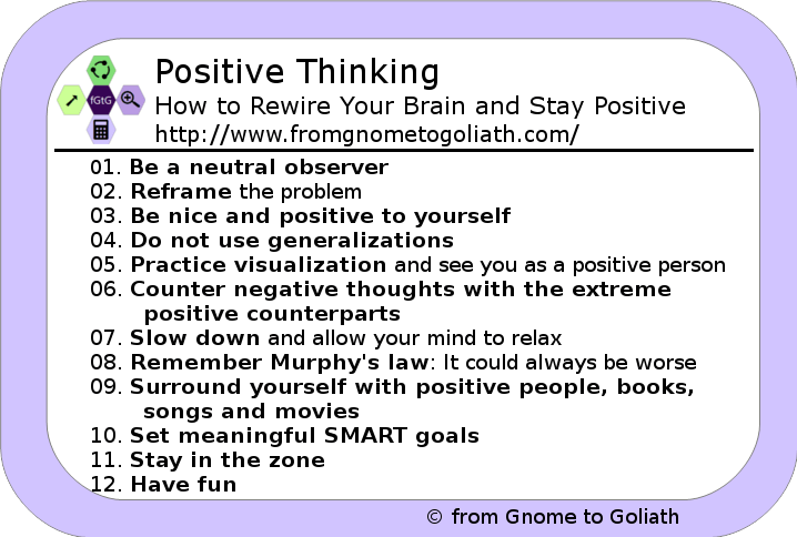 Positive Thinking Tips