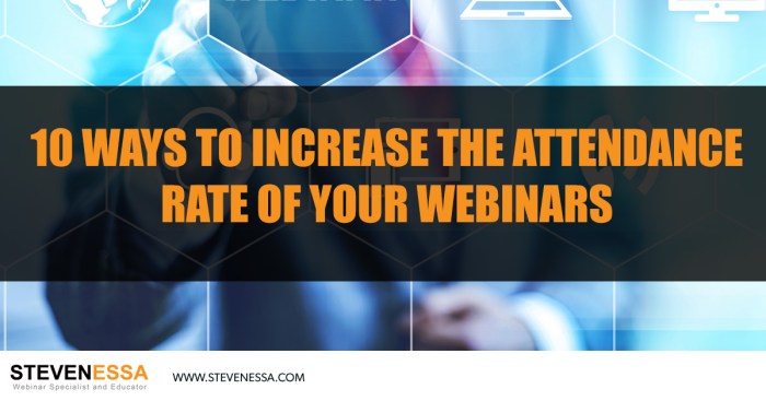 Increasing Webinar Attendance